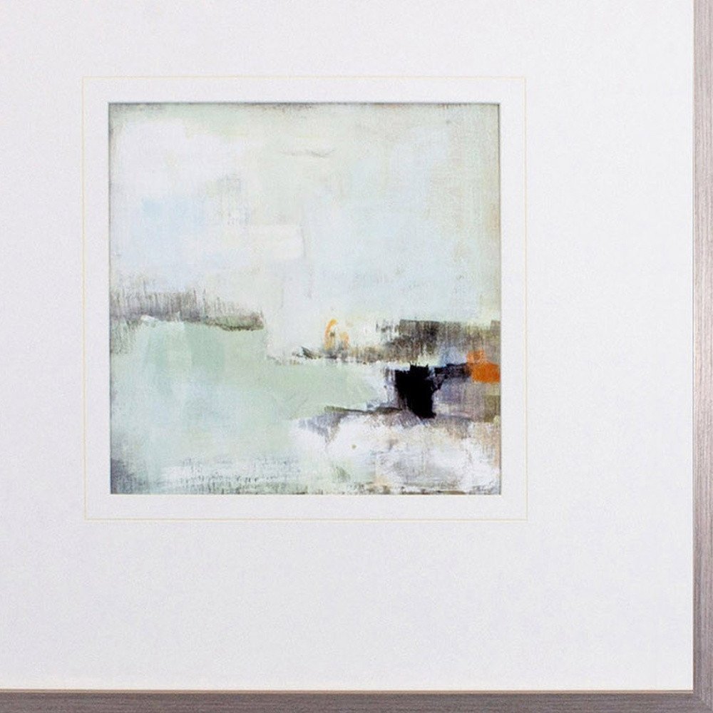 Set Of Two Bay View Mornin Silver Framed Print Wall Art HomeRoots