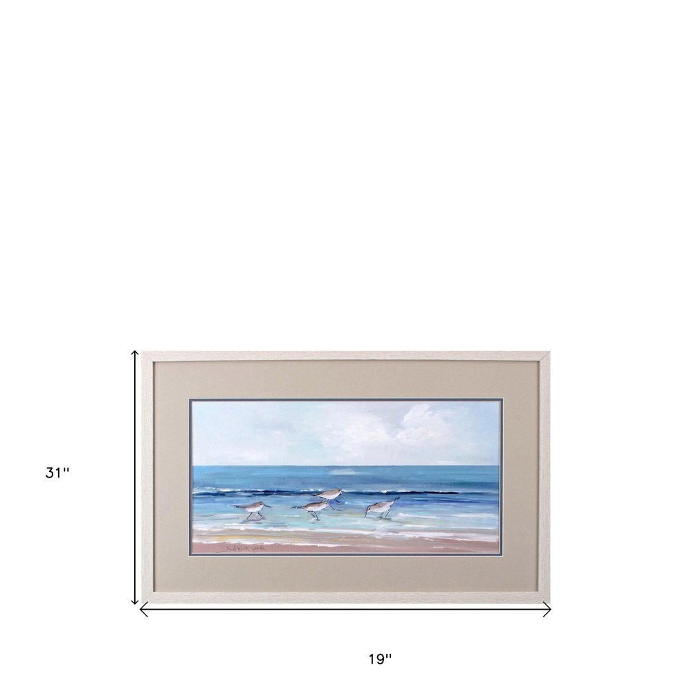 Set Of Two Shore Searching White Framed Print Wall Art HomeRoots