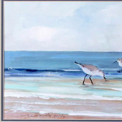 Set Of Two Shore Searching White Framed Print Wall Art HomeRoots