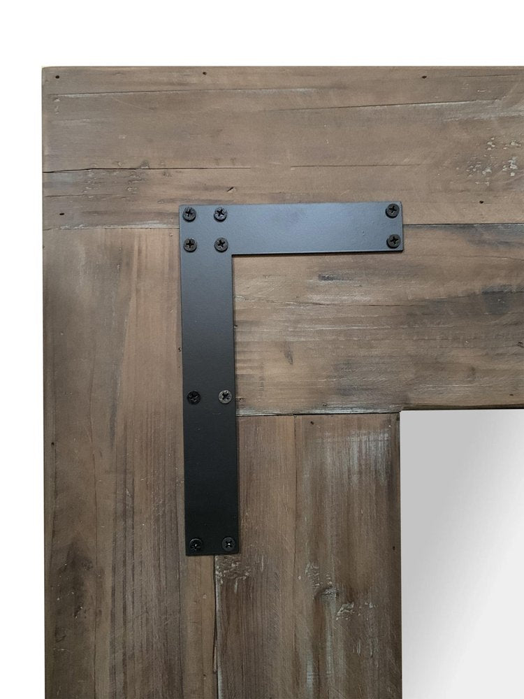 75" Brown Wood Framed Leaning Accent Mirror HomeRoots
