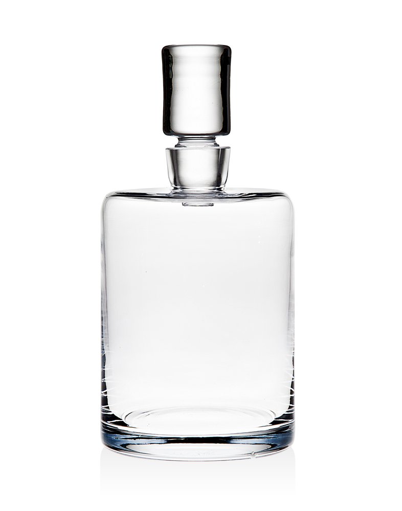 Clear Crystal Straight Shape Stemless Decanter — view 1