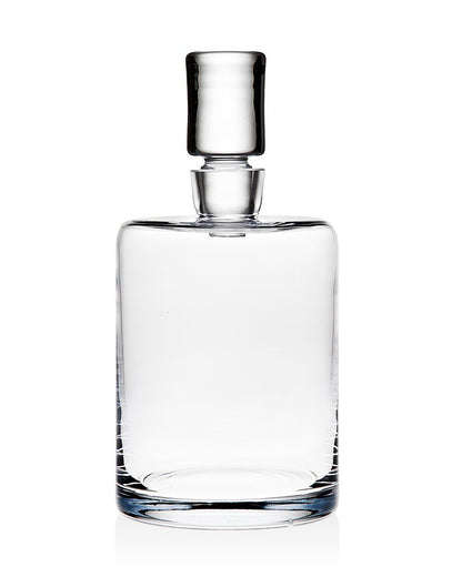 Clear Crystal Straight Shape Stemless Decanter