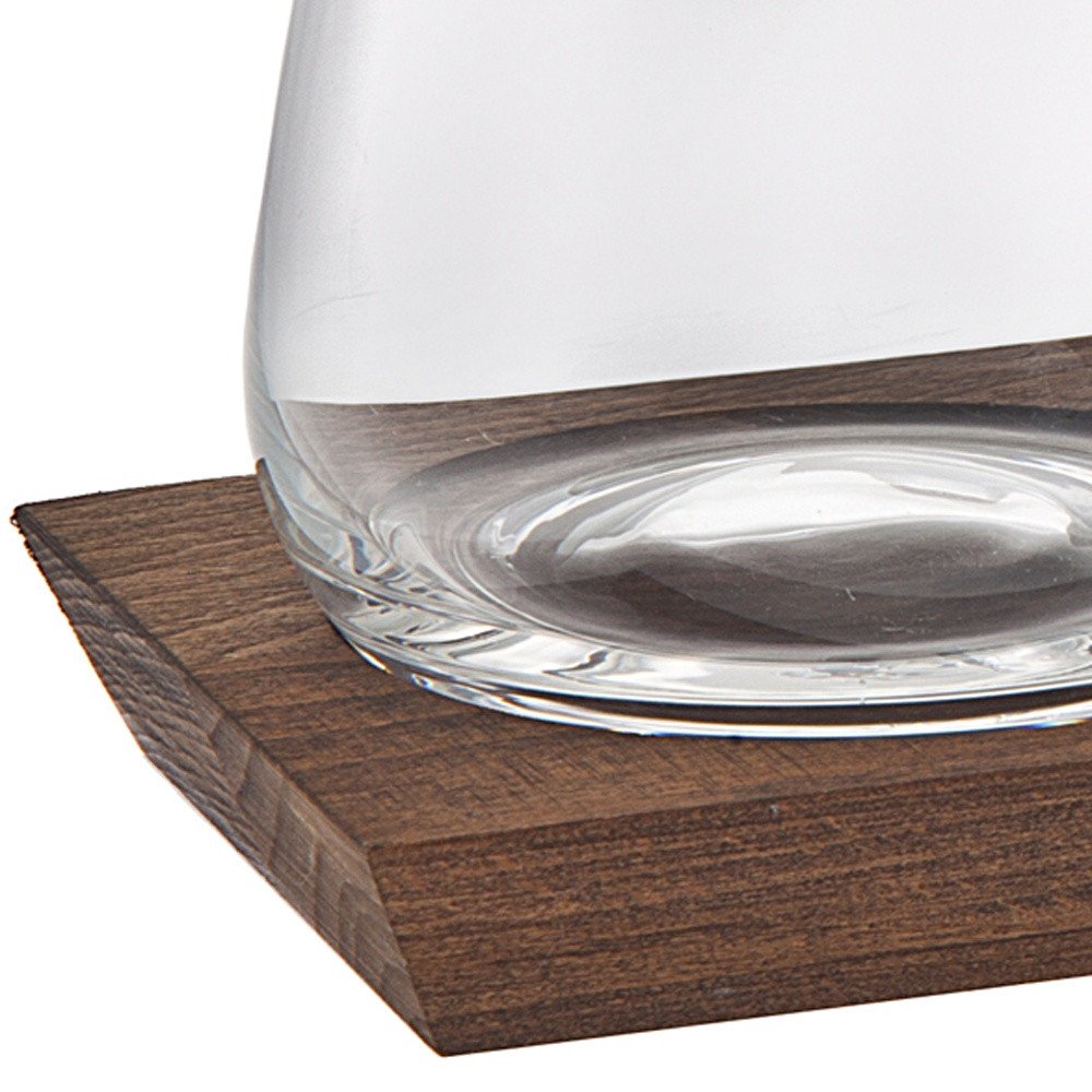 Set of Two Clear Crystal Balloon Bowl Stemless Decanter — view 4