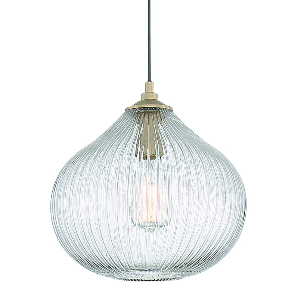 Clear Kitchen Island Metal Dimmable Chandelier With Clear Shades — view 1