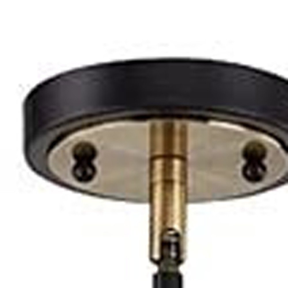 Black Kitchen Island Metal Dimmable Chandelier With Clear Shades — view 4