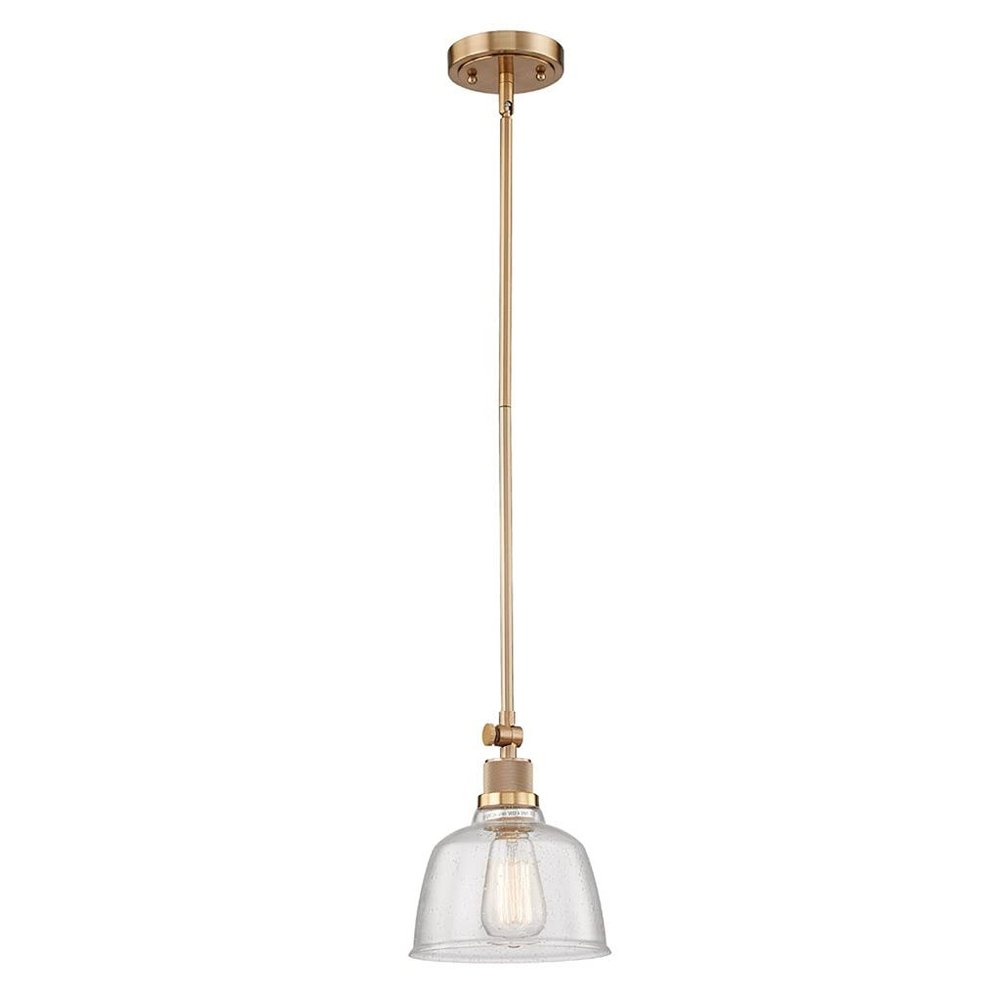 Gold Kitchen Island Metal Dimmable Chandelier With Clear Shades — view 2