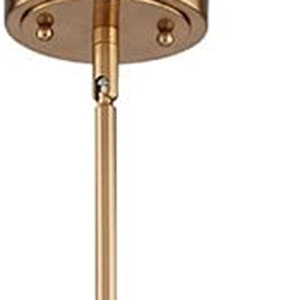 Gold Kitchen Island Metal Dimmable Chandelier With Clear Shades — view 4