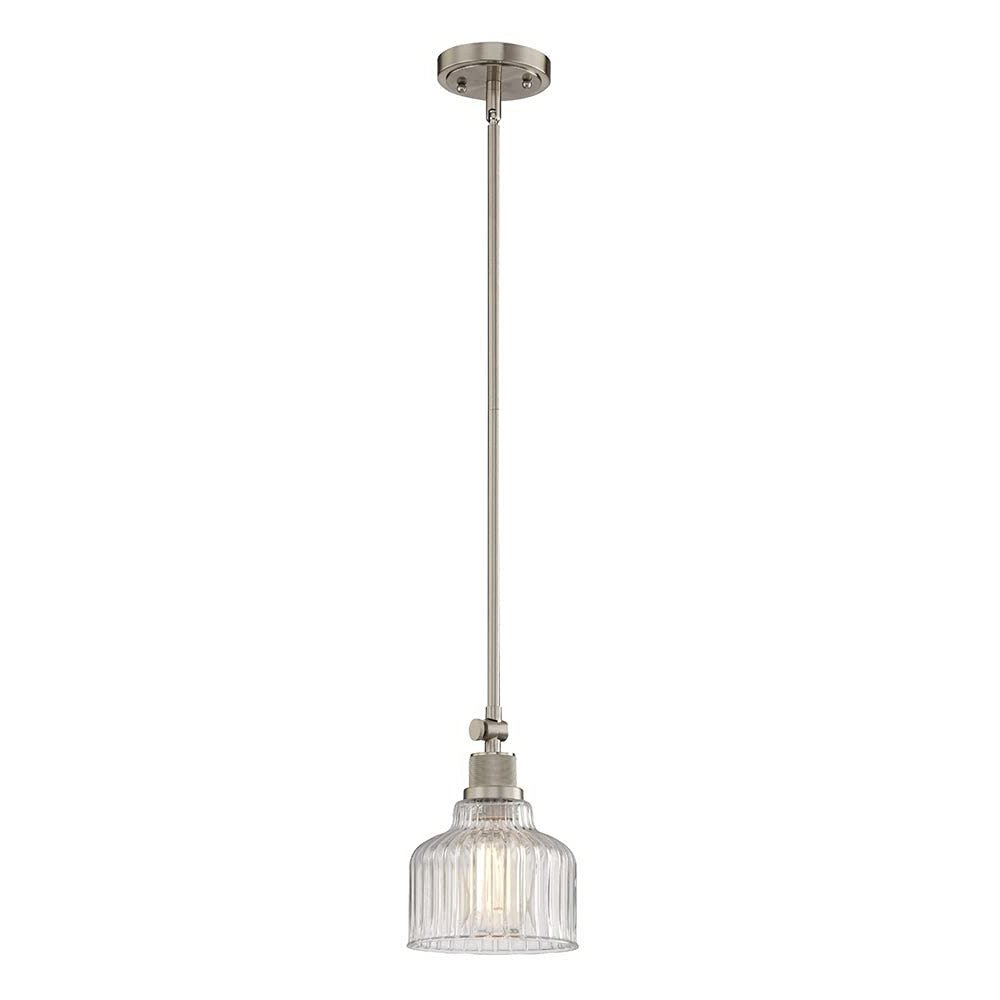 Nickel Kitchen Island Metal Dimmable Chandelier With Clear Shades — view 2