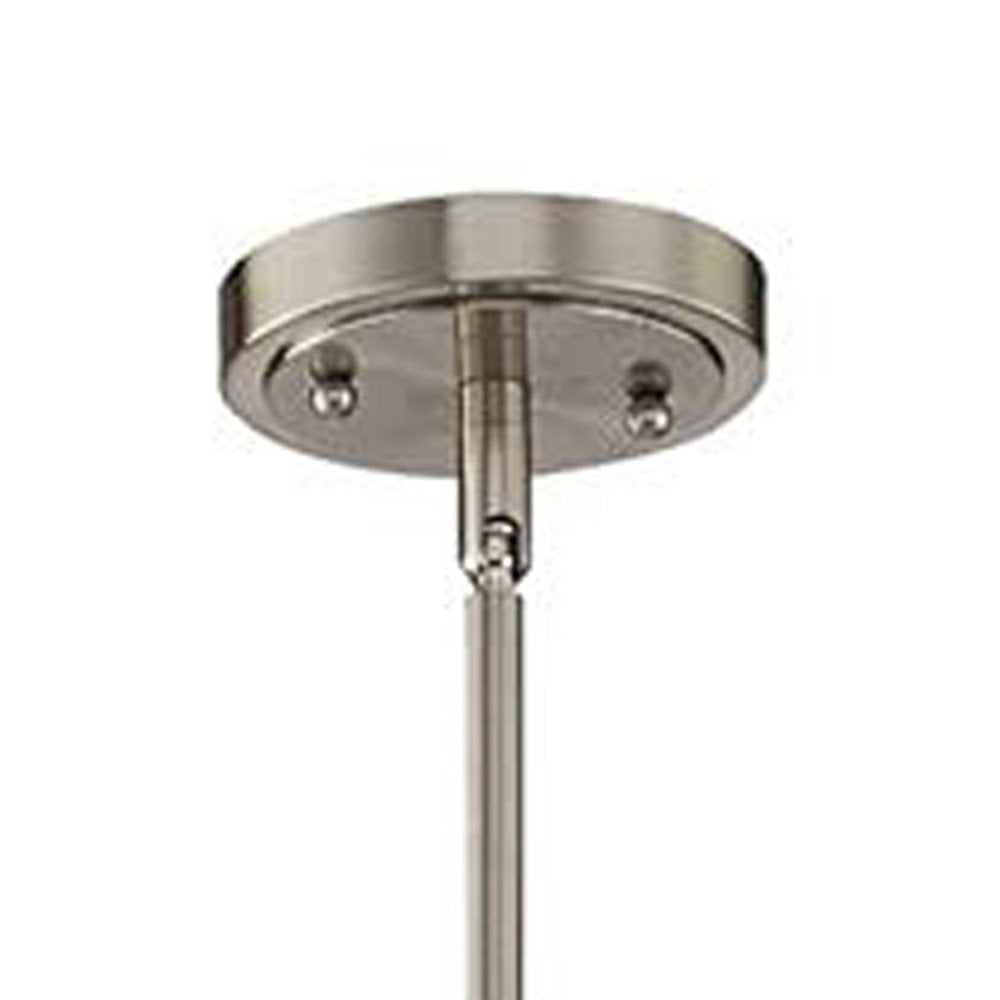 Nickel Kitchen Island Metal Dimmable Chandelier With Clear Shades — view 3