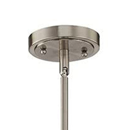Nickel Kitchen Island Metal Dimmable Chandelier With Clear Shades