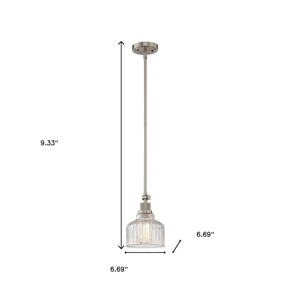 Nickel Kitchen Island Metal Dimmable Chandelier With Clear Shades — view 6