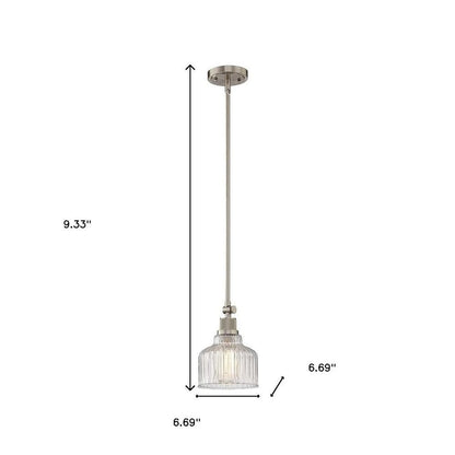 Nickel Kitchen Island Metal Dimmable Chandelier With Clear Shades