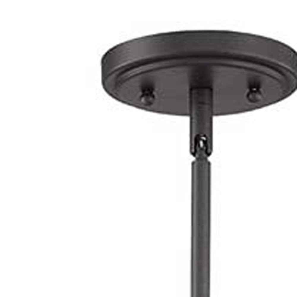 Gray Kitchen Island Metal Dimmable Chandelier With Silver Shades — view 4