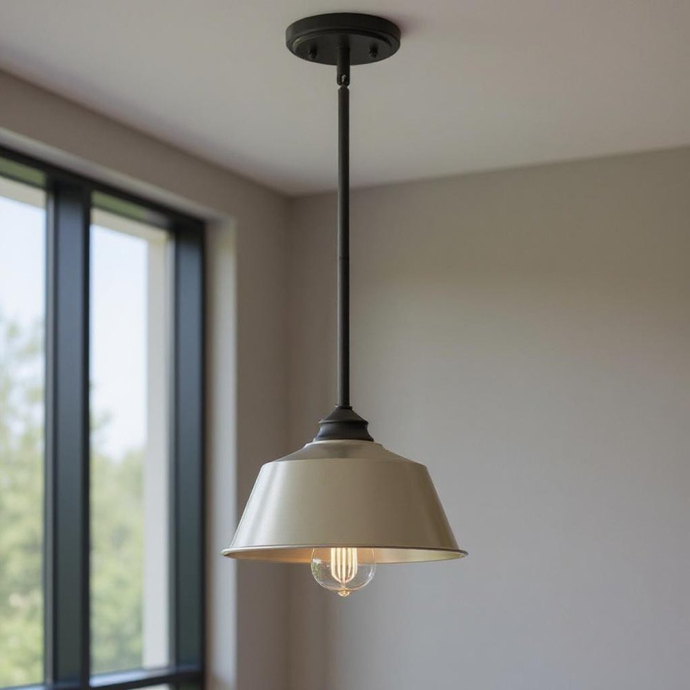 Gray Kitchen Island Metal Dimmable Chandelier With Silver Shades — view 5