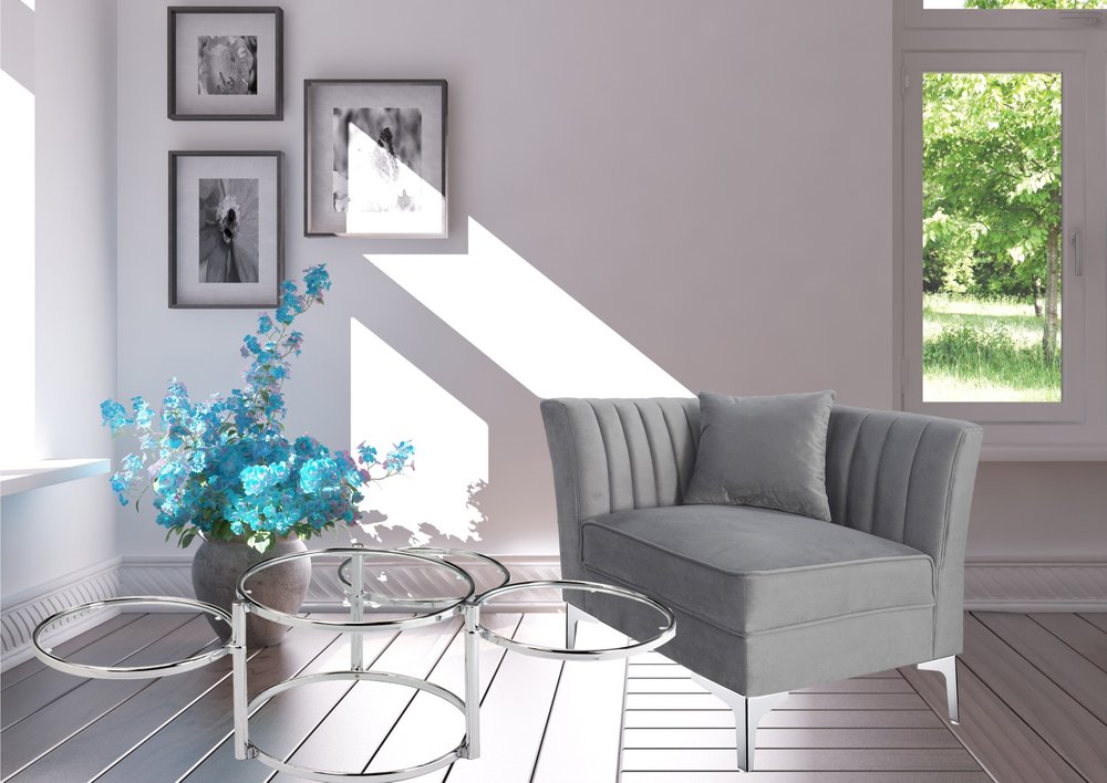 60" Clear And Silver Glass And Steel Round Nested Coffee Tables With Three Shelves HomeRoots