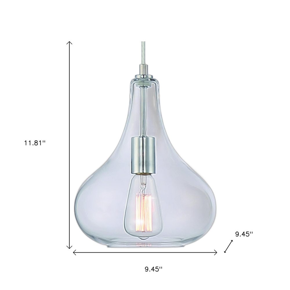 Silver Candle Style Metal Dimmable Chandelier With Clear Shades — view 7