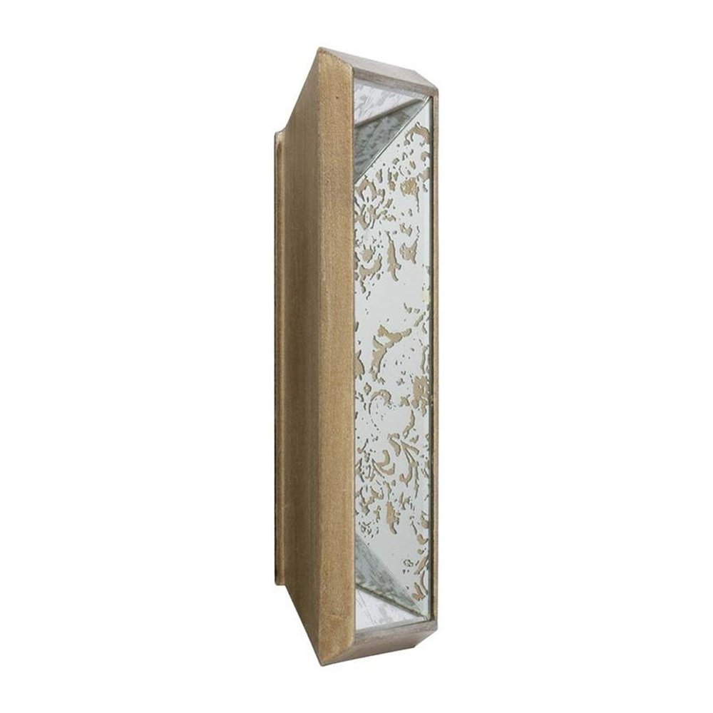 12" Silver Metal Framed Antiqued Glass Accent Mirror HomeRoots