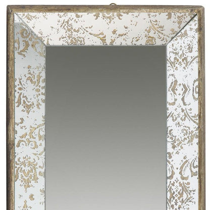 20" Silver Glass Framed Accent Mirror HomeRoots