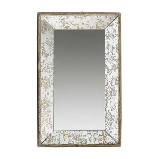 20" Silver Glass Framed Accent Mirror HomeRoots
