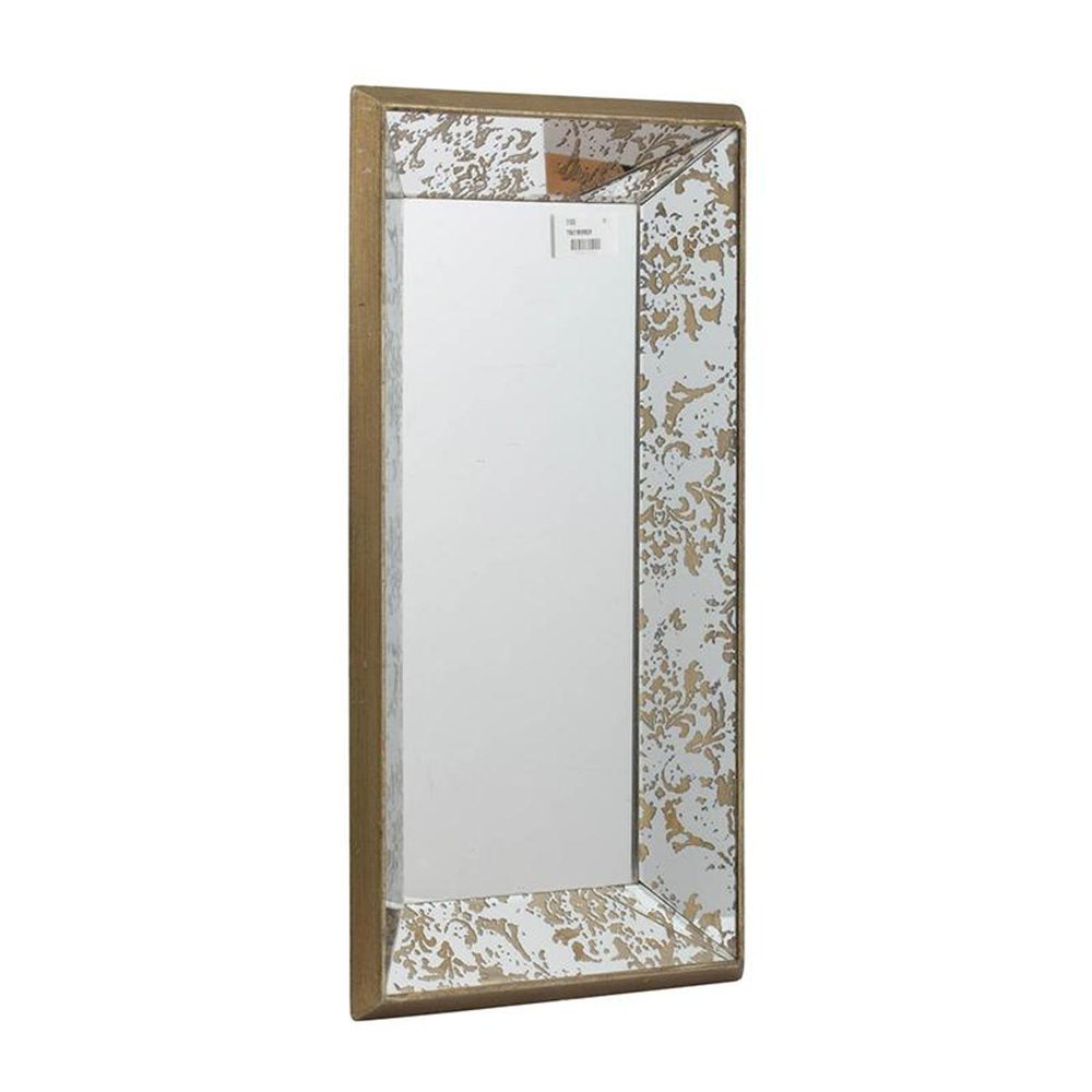 20" Silver Glass Framed Accent Mirror HomeRoots