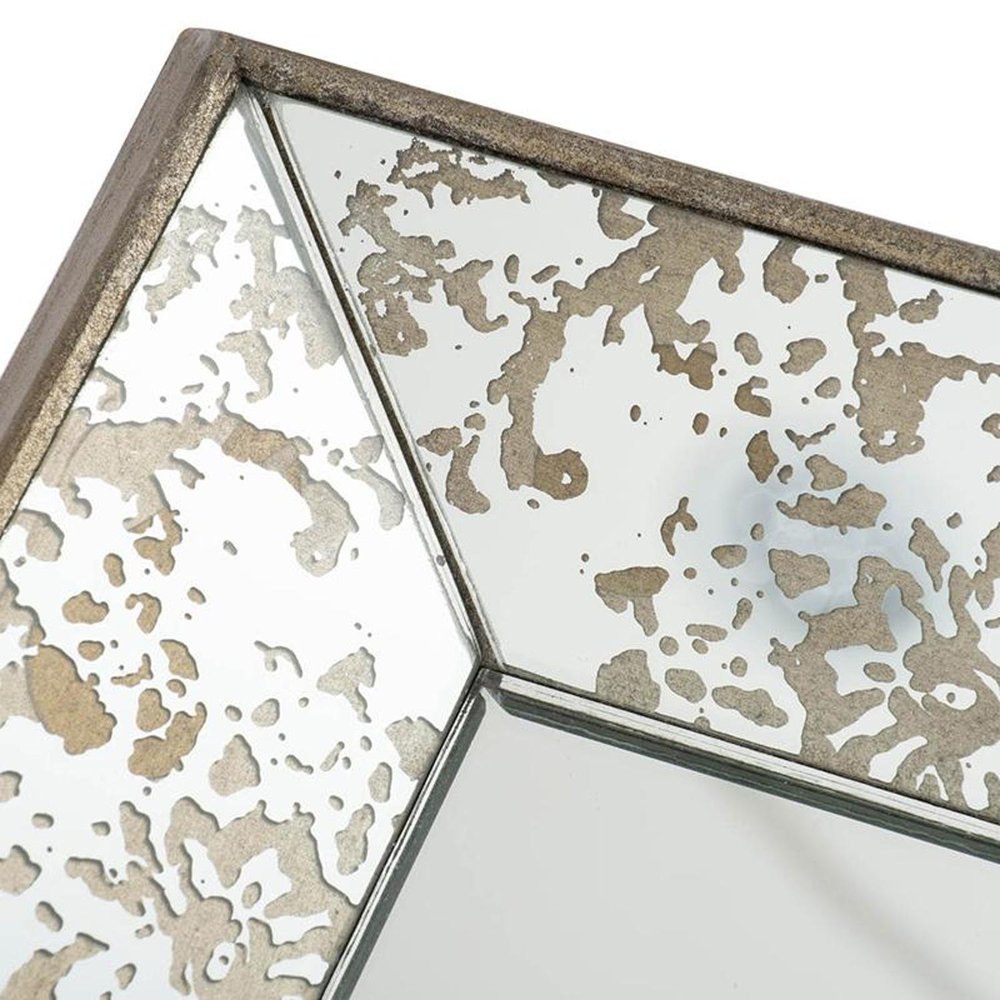 20" Silver Glass Framed Accent Mirror HomeRoots