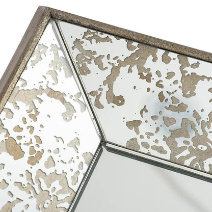 20" Silver Glass Framed Accent Mirror HomeRoots
