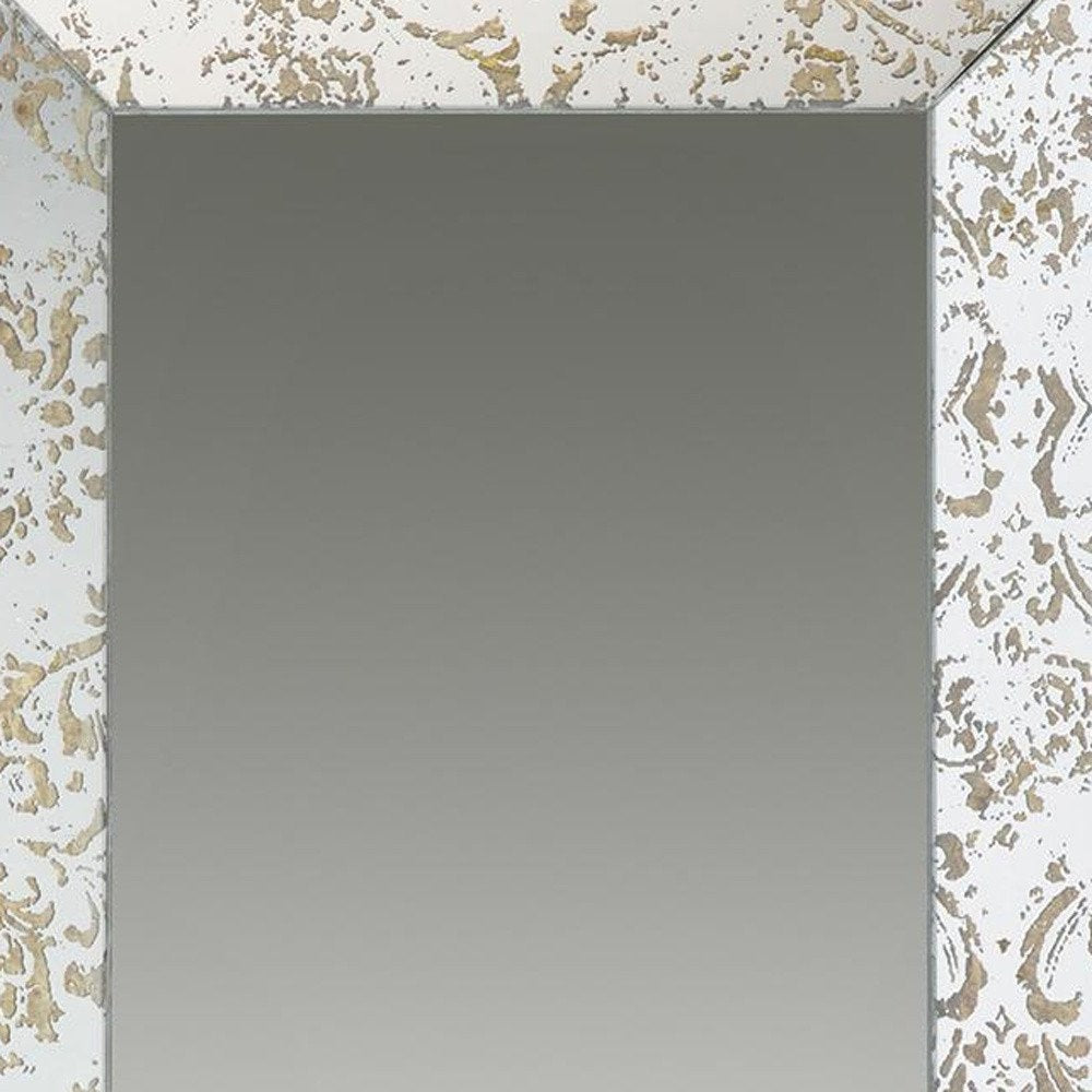 20" Silver Glass Framed Accent Mirror HomeRoots