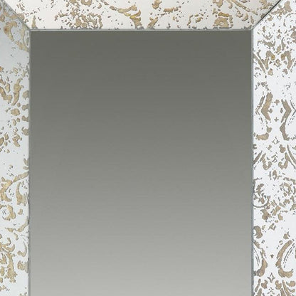 20" Silver Glass Framed Accent Mirror HomeRoots