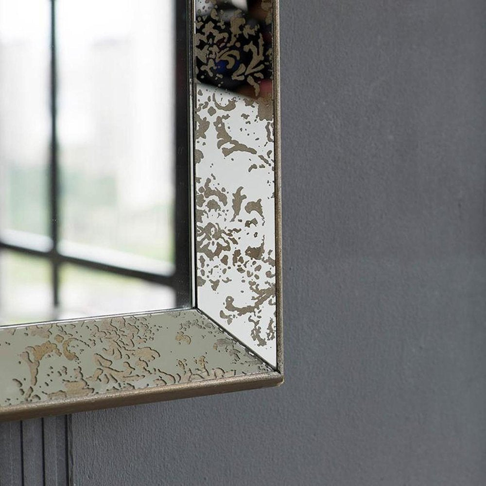 15" Square Vintage Style Wall Mounted Accent Mirror HomeRoots
