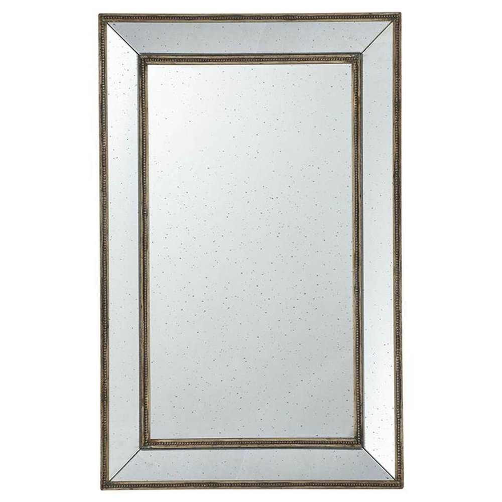 43" Silver Wood Framed Accent Mirror HomeRoots