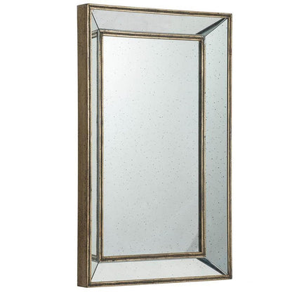 43" Silver Wood Framed Accent Mirror HomeRoots