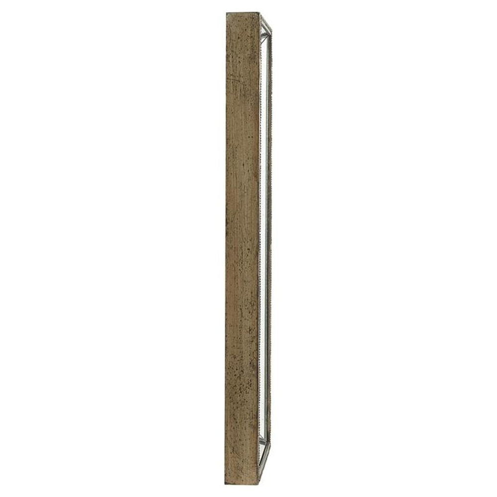 43" Silver Wood Framed Accent Mirror HomeRoots
