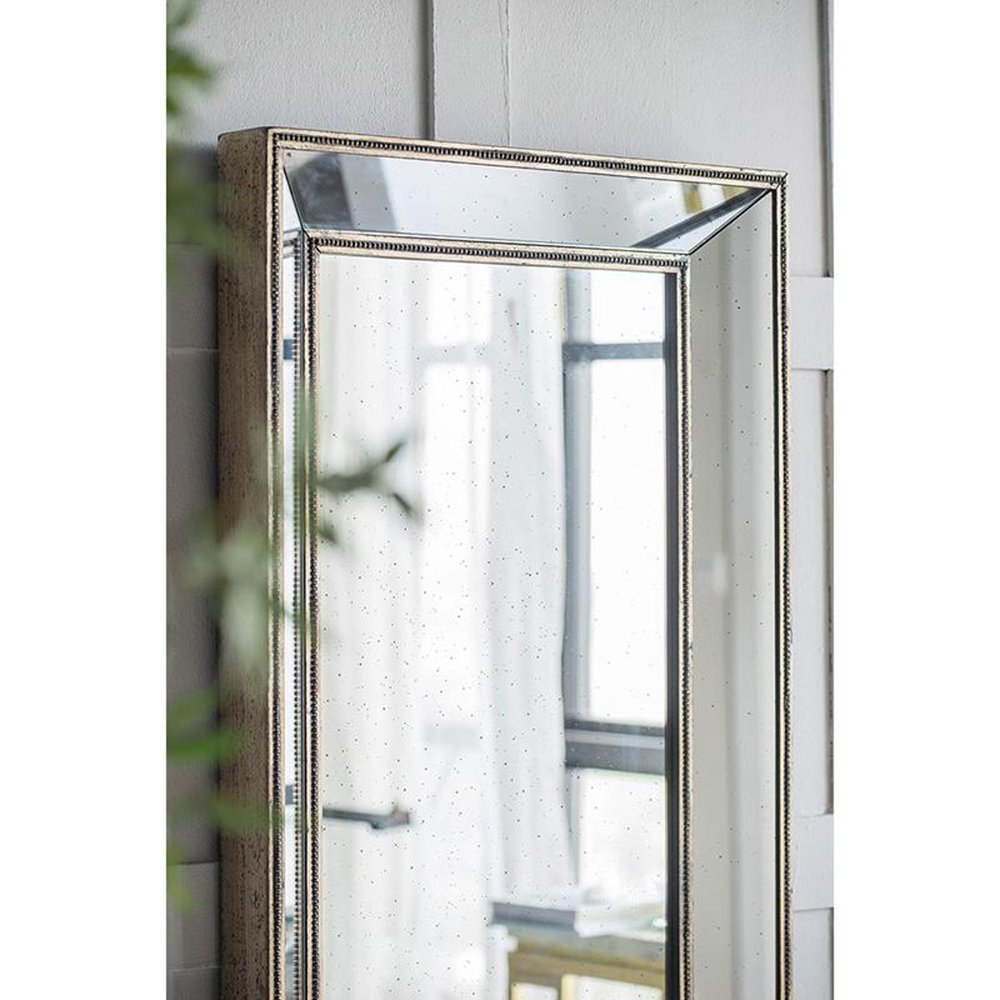 43" Silver Wood Framed Accent Mirror HomeRoots