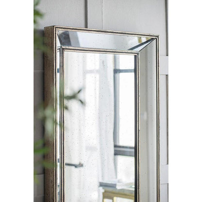 43" Silver Wood Framed Accent Mirror HomeRoots