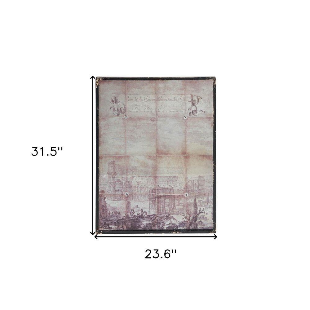 Hand Painted Distressed Black Framed Wall Art HomeRoots