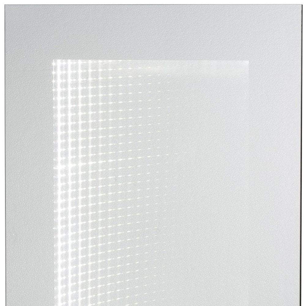 32" Silver Lighted Frame Accent Mirror HomeRoots