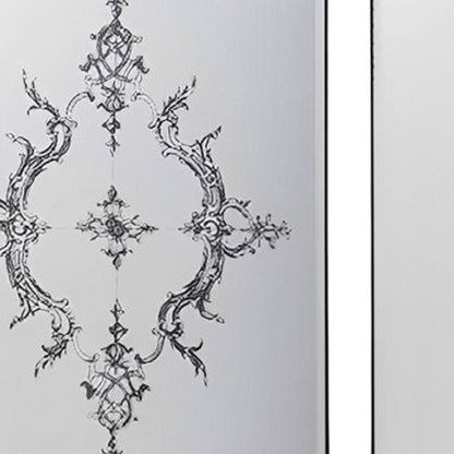Set of Six Decorative Antiqued Glass Black Metal Framed Mirror Set HomeRoots