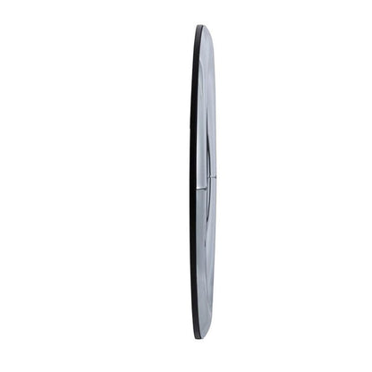 32" Silver Round Curved Frame Accent Mirror HomeRoots