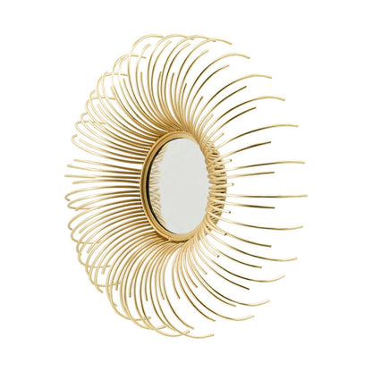 Set of Five Gold Sunburst Metal Framed Mirror Set HomeRoots