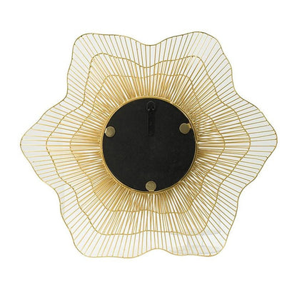 27" Gold Floral Sunburst Iron Framed Accent Mirror HomeRoots