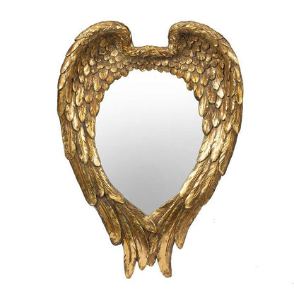 22" Gold Heart Resin Framed Accent Mirror HomeRoots