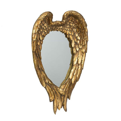22" Gold Heart Resin Framed Accent Mirror HomeRoots