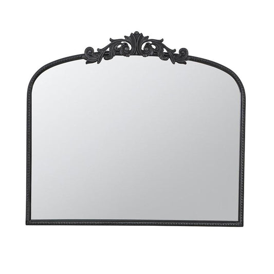 31" Black Arch Iron Framed Accent Mirror HomeRoots