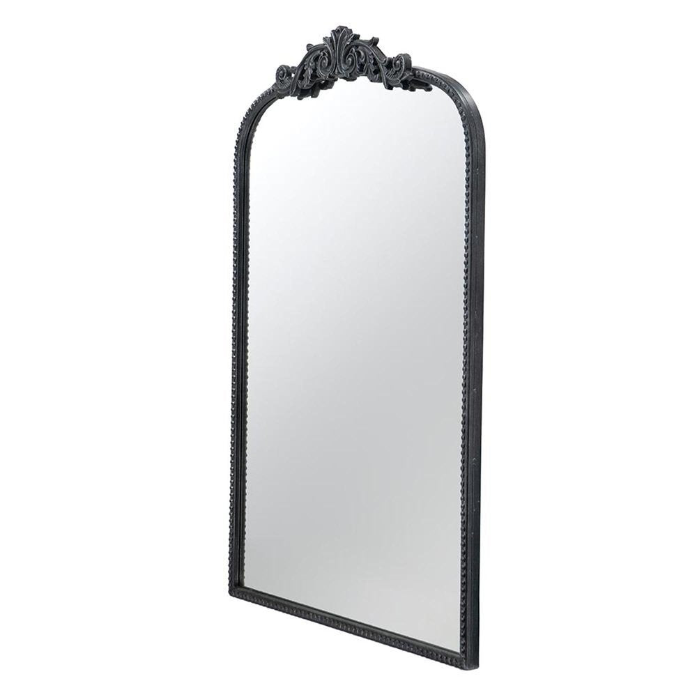36" Black Arch Iron Framed Accent Mirror HomeRoots