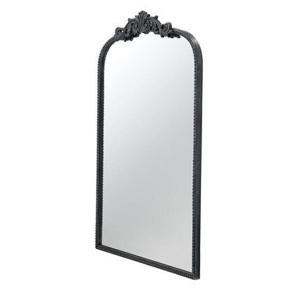 36" Black Arch Iron Framed Accent Mirror HomeRoots