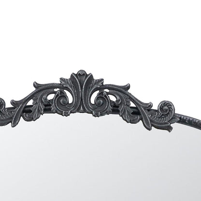 36" Black Arch Iron Framed Accent Mirror HomeRoots