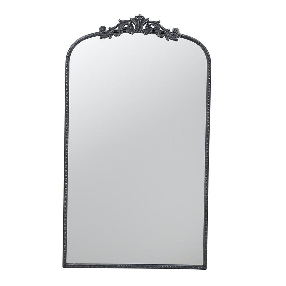 42" Black Arch Iron Framed Accent Mirror HomeRoots