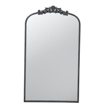 42" Black Arch Iron Framed Accent Mirror HomeRoots