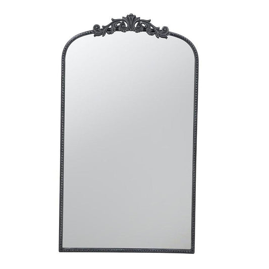 42" Black Arch Iron Framed Accent Mirror HomeRoots