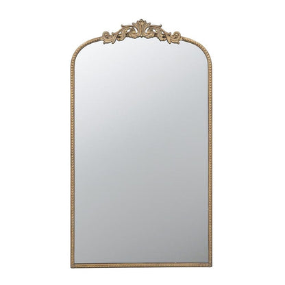 42" Gold Arch Iron Framed Accent Mirror HomeRoots